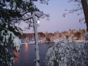 Winter  at  the lake in New Jersey